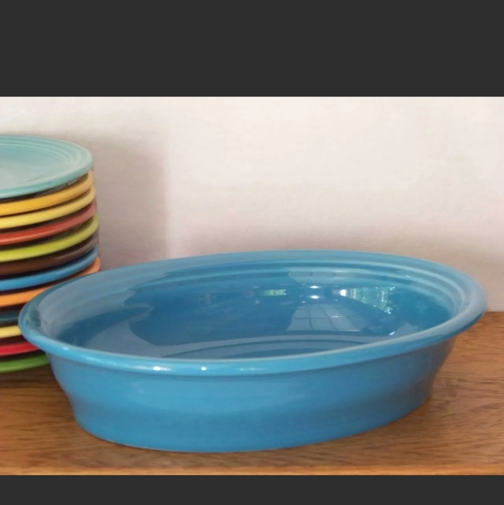 FIESTA RETIRED PEACOCK OVAL VEGETABLE BOWL